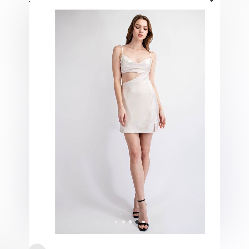 Edit by Nine cowl neck  mini cut out dress